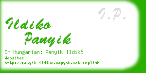 ildiko panyik business card